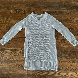 Quinn blue long sleeve sweater dress, size M